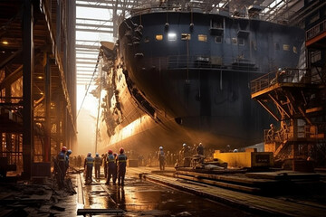 Shipyard ship repair process