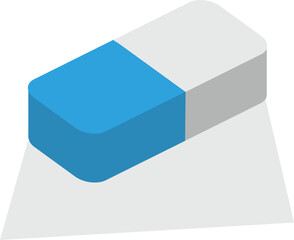 eraser illustration of office equipment
