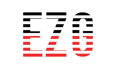 EZG three initial letter iconic line negative space minimal logo design vector template. monogram, abstract, wordmark, business, typography, minimalist, brand, company, flat, modern, unique, simple