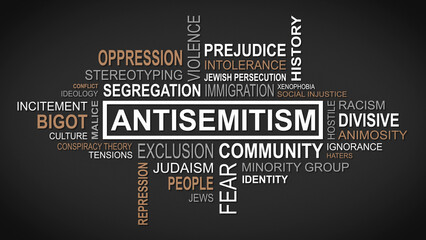 Unveiling Perspectives: A Dynamic Concept of Antisemitism Related Themes - obrazy, fototapety, plakaty
