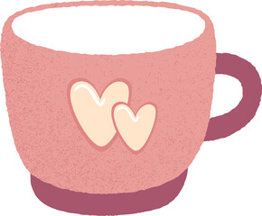Coffee Mug With Hearts