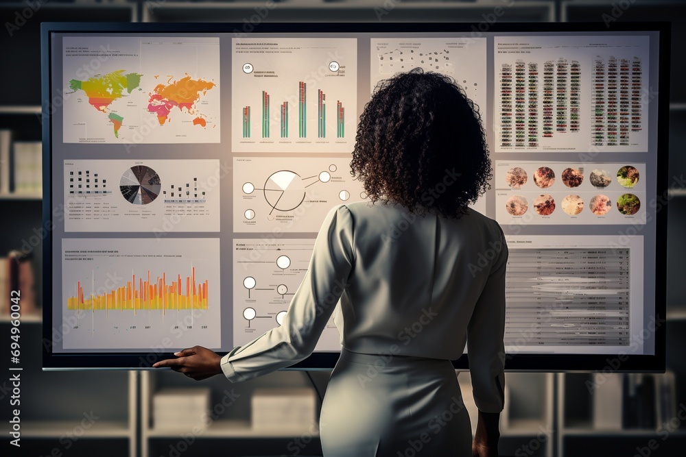 Poster step into the world of human resources as this captivating photo showcases a human resources analyst