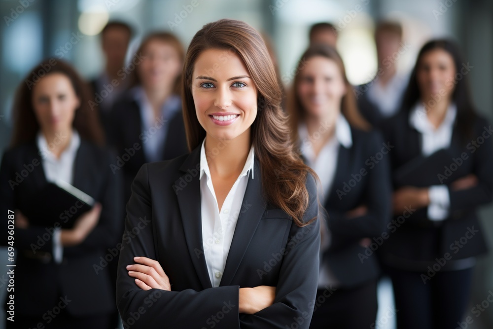 Poster step into the world of human resources as this captivating photo showcases a human resources analyst