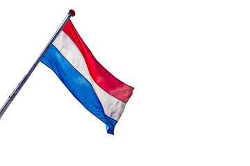 Netherlands flag isolated on white transparent, Holland sign symbol, PNG