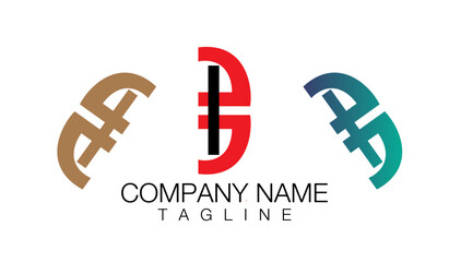 Obraz premium Vector logo design template. Can be used as an icon for application or corporate identity 