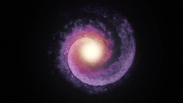 Spiralgalaxie mit hellem Zentrum #1