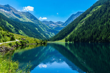 beautiful lake in the Austrian Mountains