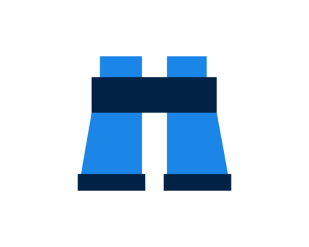 Isolated binoculars vector illustration in flat style design.	 - Powered by Adobe