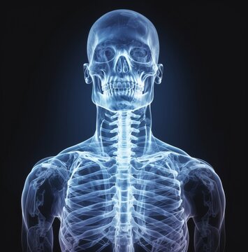 X-ray image of a person