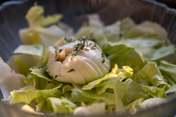 Egg and salad