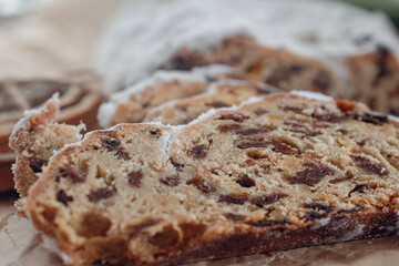 German Christmas pastries, zimtsterne, dresdner stoller, schoko lebkuchen