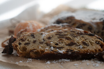 German Christmas pastries, zimtsterne, dresdner stoller, schoko lebkuchen