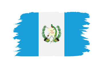 A detailed and accurate vector illustration of Guatemala's colored flag.