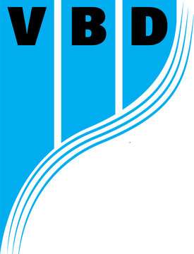 Creative modern and professional 'VBD' letter logo sign symbol design for company, brand and more others business 