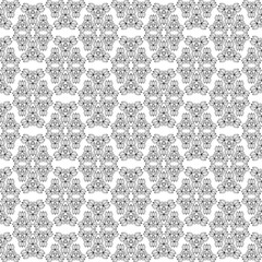 decorative floral wallpaper. seamless monochrome black and white pattern. abstract ornament. cover. print.