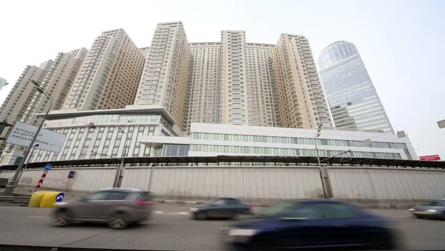 New built multistoried residential apartments on Begovaya