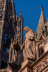 Freiburger M&uuml;nster Romanisches Querhaus mit Maria Immaculata