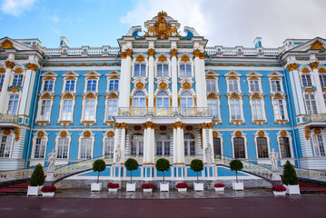 Fototapeta na wymiar Catherine Palace, Tsarskoye Selo, Pushkin, Saint-Petersburg, Russia