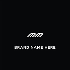 MM logo. M M design. White MM letter. MM, M M letter logo design. Initial letter MM linked circle uppercase monogram logo.