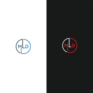 MLD logo. M L D design. White MLD letter. MLD, M L D letter logo design. Initial letter MLD linked circle uppercase monogram logo.