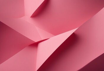 Abstract colored paper texture background Minimal geometric shapes and lines in pastel pink light
