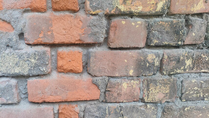 old cracked dirty brick wall grunge texture