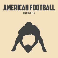American Football Player silhouette