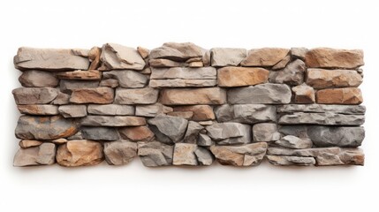 Rustic Stone Wall in Neutral Tones