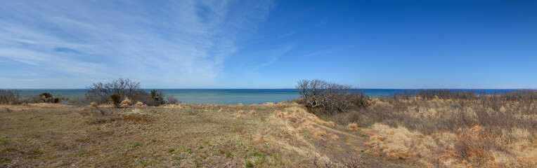 Panoramic view of the coast of the Cape Cod Peninsula