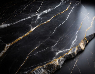 Photo of blank black marble. high quality photo.