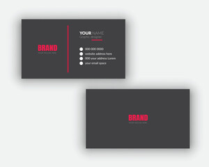Professional Business card Design Mockup and Modern design template for your brand
