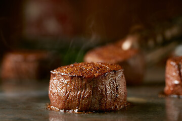8oz Filets on Flat Top Grill