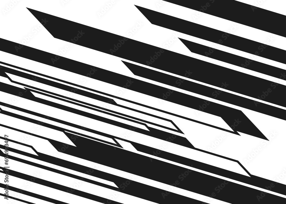 Poster abstract background with irregular futuristic stripes pattern