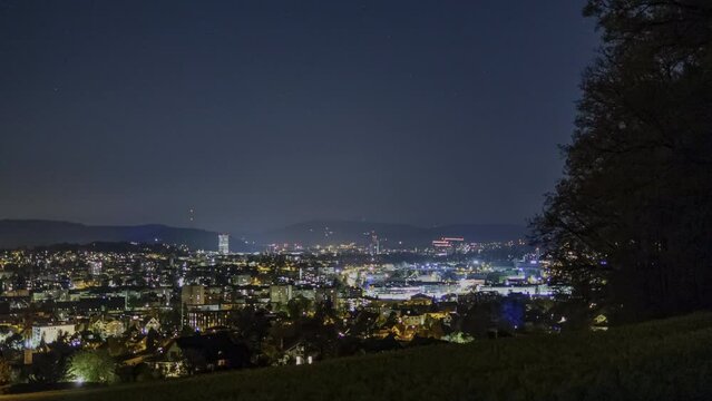 Winterthur bei Nacht
