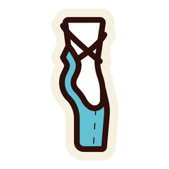 ballet shoes icon