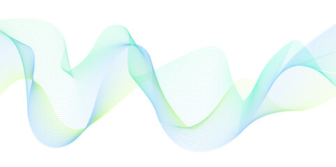 Abstract colorful glowing wave curved lines background.  Abstract frequency sound wave lines and technology curve lines background. Design used for banner, template, science, business and many more.