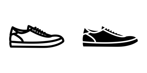 Shoes Icon. symbol for mobile concept and web design. vector illustration