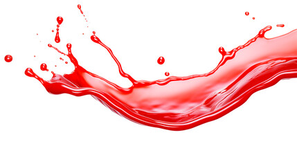 red paint splash isolated on white - Powered by Adobe