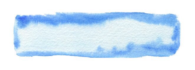 Hand drawn sketch line watercolor ink design element on white background.