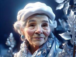 Portrait of a old Snow Queen