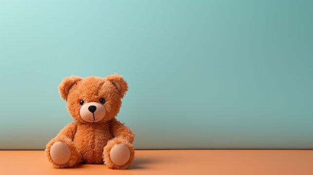 Concepto de un oso de peluche en 3d. Generado por la.