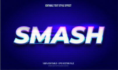 Editable text effect futuristic glowing color gradient. Text style effect. Editable fonts	