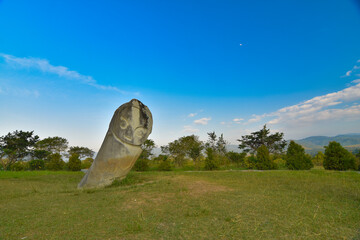Palindo megalithic site in Indonesia's Bada Valley, Palu, Central Sulawesi