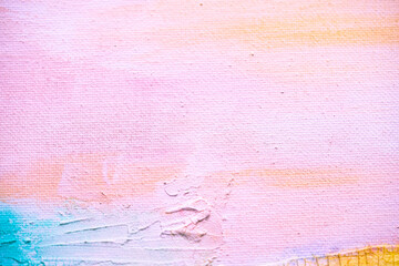 アブストラクト　抽象的な　背景　バックグランド　パステル　絵具　カラフル　クラック　ひび割れ　クラックメディウム　絵画　春　黄色　ピンク　テクスチャ　ペールブルー　乾いた