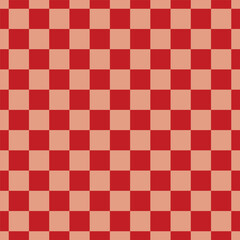 Fototapeta premium Japanese seamless pattern in oriental geometric traditional style. 3d festive ornament for lunar chinese new year decoration. Red and golden abstract asian vector creative motif.