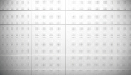 White Panel Hole Pegboard Tile Texture Background Brutalist Wallpaper