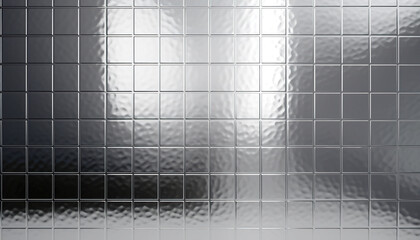 Metallic Silver Tile Texture Background Brutalist Wallpaper