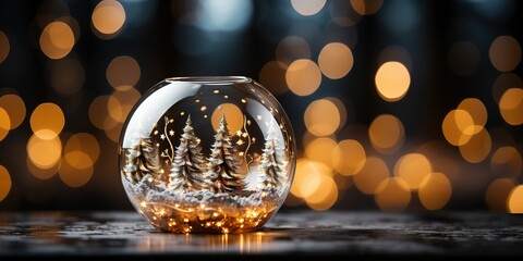 Christmas celebration with decorative tree