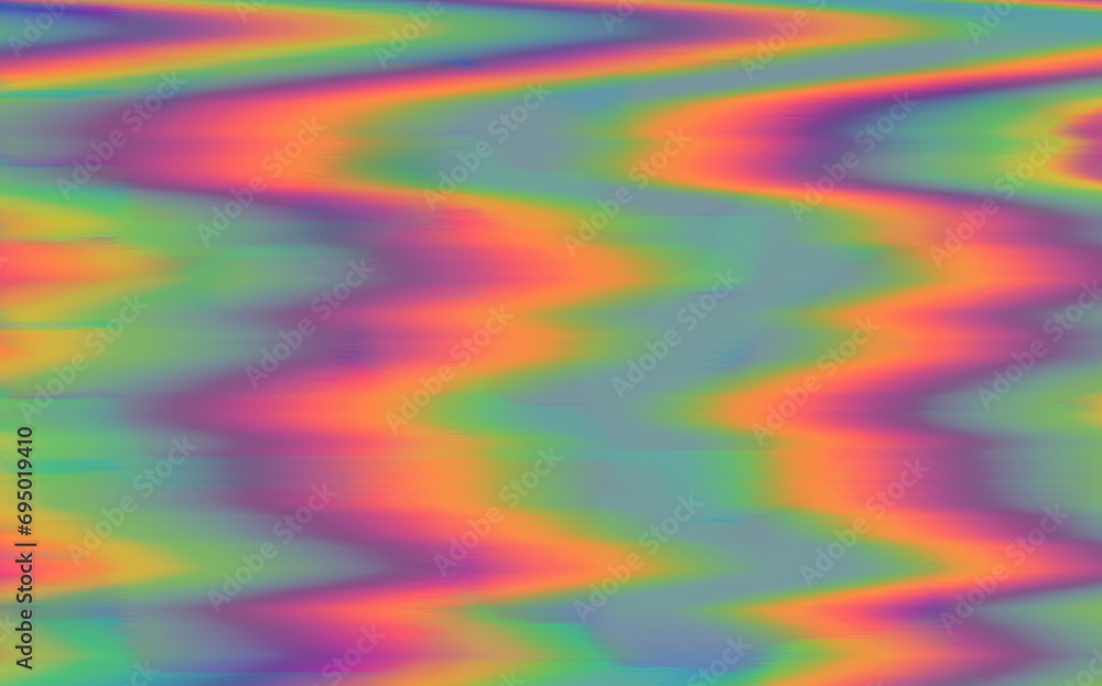 Poster Dynamic neon polarized divots create a mesmerizing and vibrant background. Abstract psychedelic background.