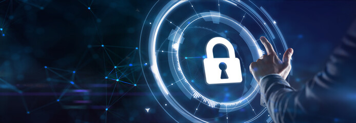 Cyber security data protection business technology privacy concept.